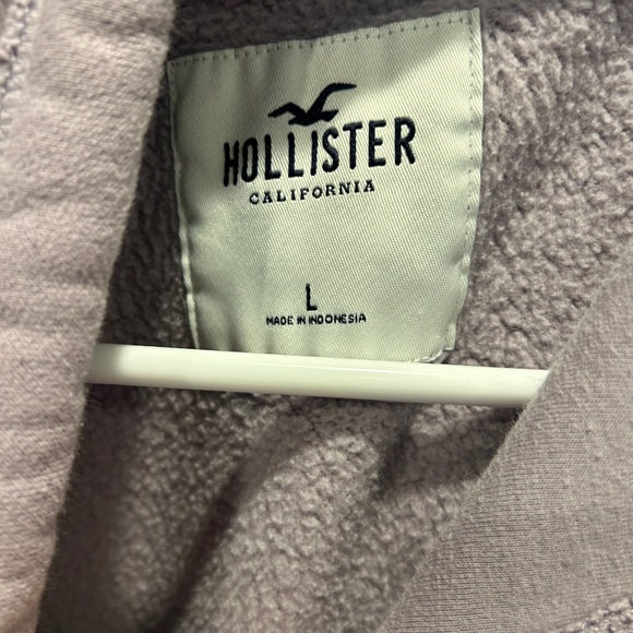 Hollister Hoodie Sweatshirt Purple Lilac Women’s Large - Picture 5 of 12